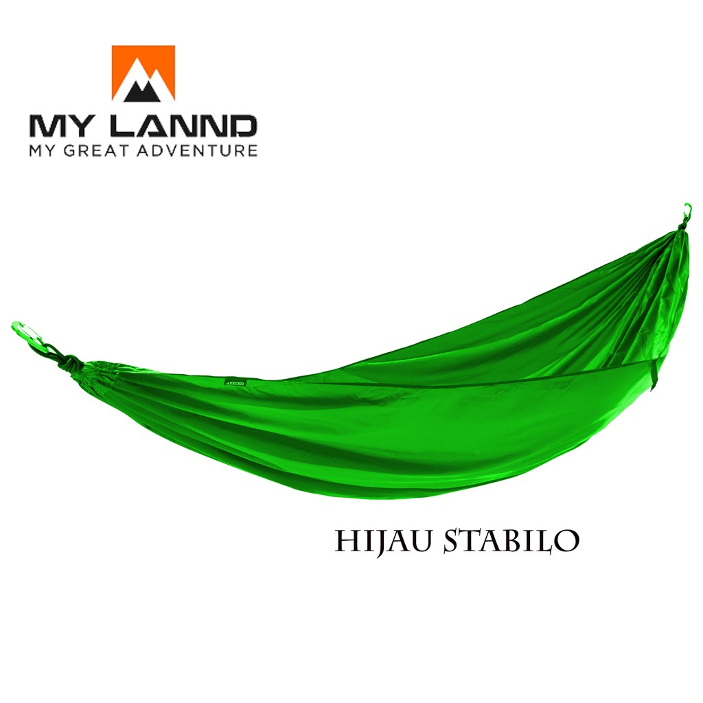 Hammock camping bahan peles tebal ayunan gantung my lannd ukuran REAL 150X250