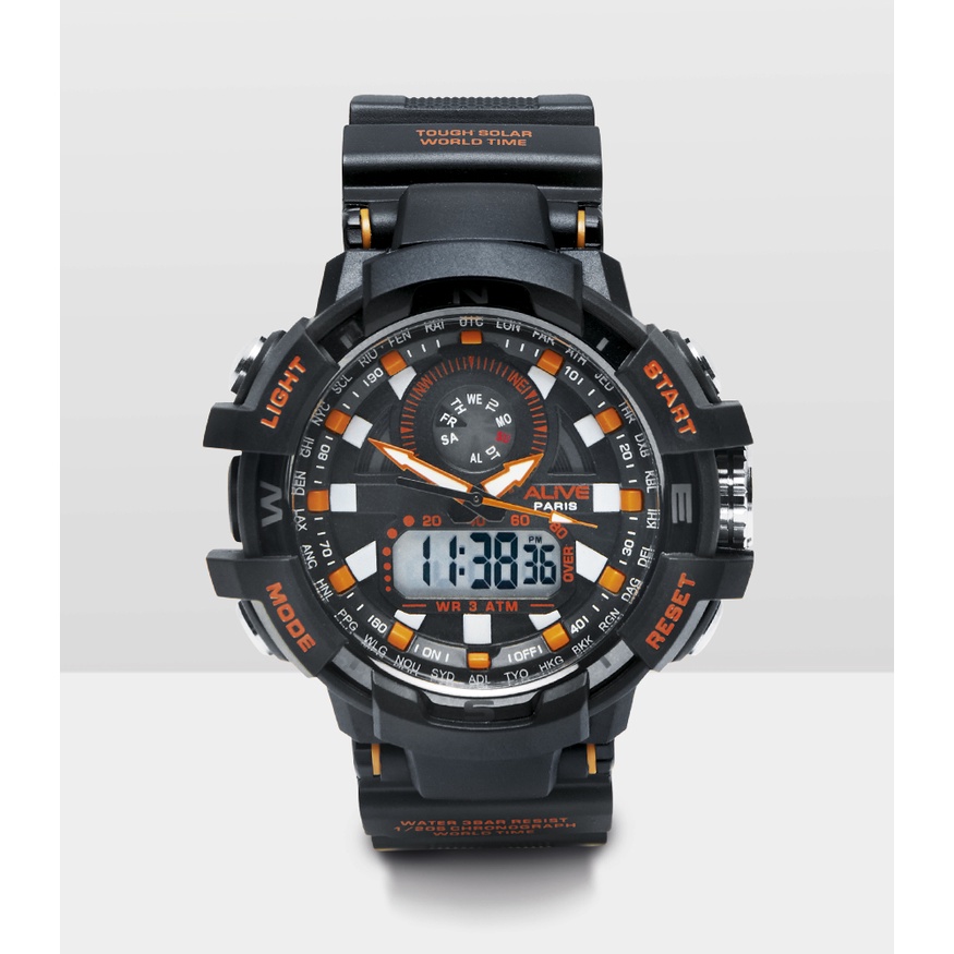 JAM TANGAN DIGITAL PRIA JASON BLACK ALIVE