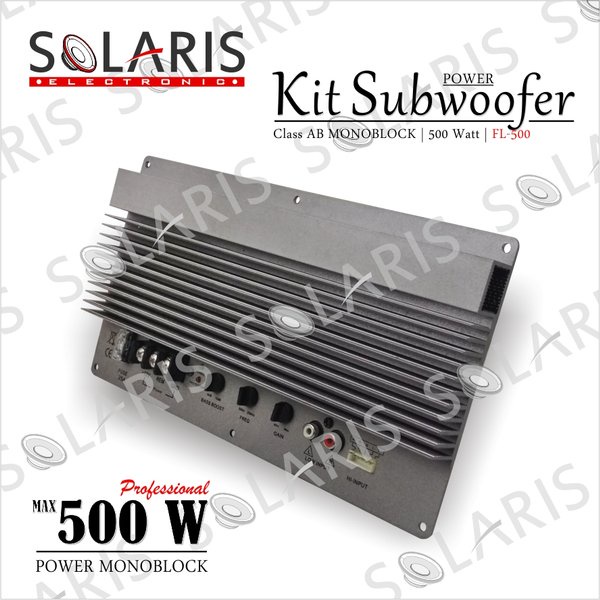 POWER MONOBLOCK 500 Watt RMS FL-500 KIT POWER