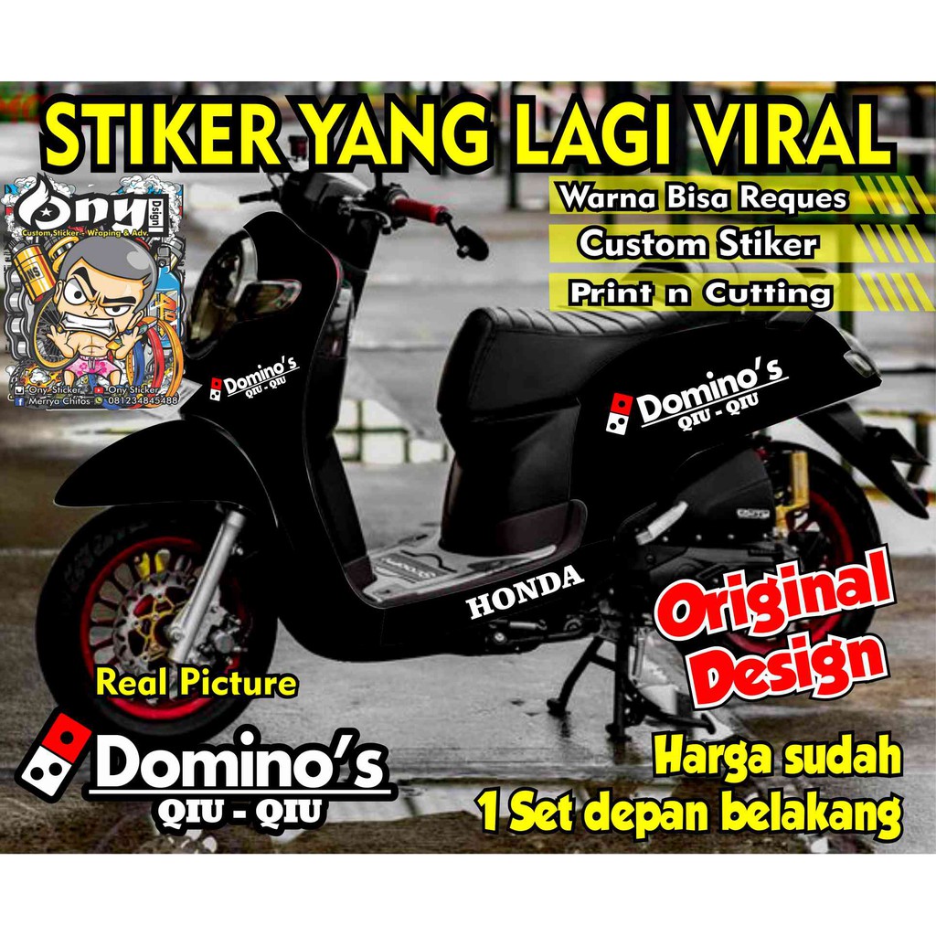 STIKER SCOOPY SIMPLE TERBARU STIKER SCOOPY PRESTIGE