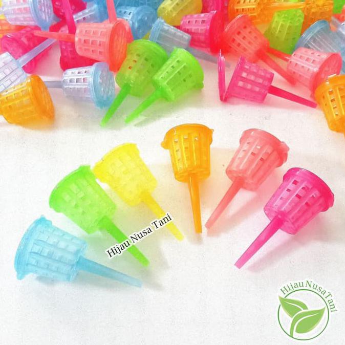 Ready Oke] Keranjang Pupuk Anggrek / Dekastar (Wadah Pupuk Slow Release)