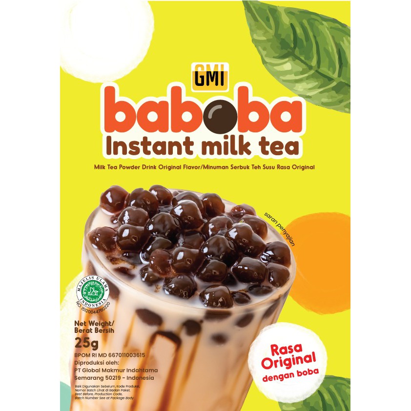 

Baboba Instant Milk Tea (minuman Teh Susu)