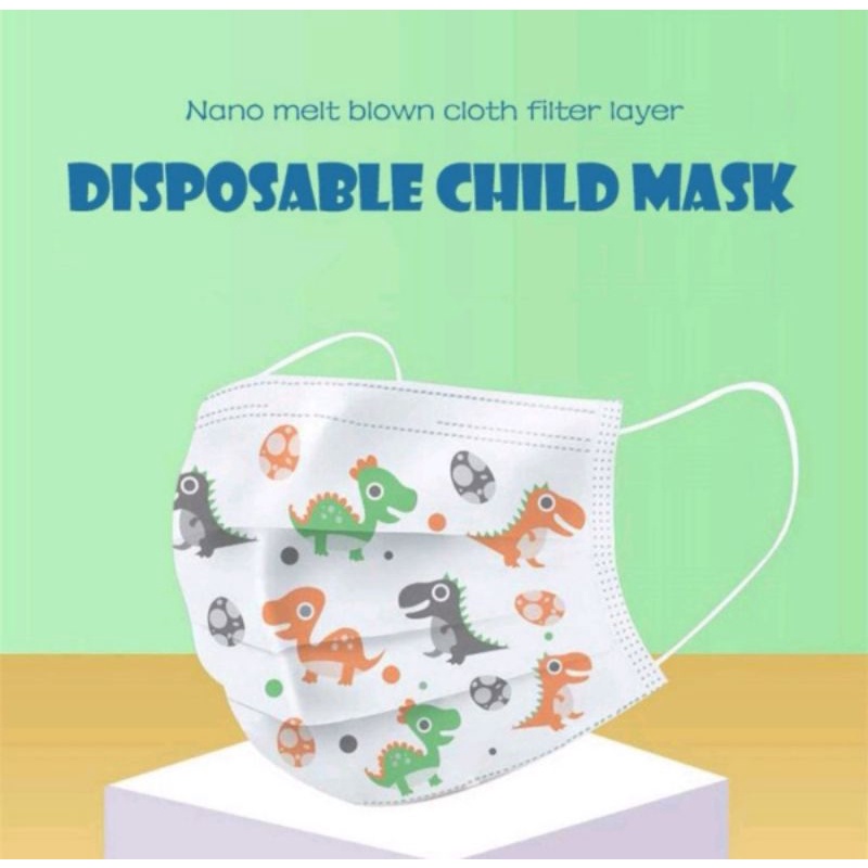 Masker Anak Earloop 3 Ply isi 10 Pcs