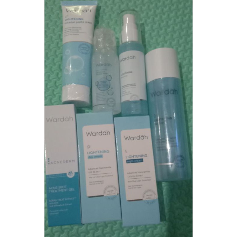 paket wardah lightening+spotgel acne