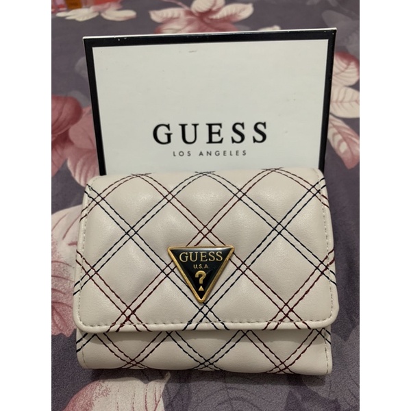 DOMPET LIPAT GUESS PL LIKE NEW ORIGINAL COUNTER 100% TAG MASIH ADA