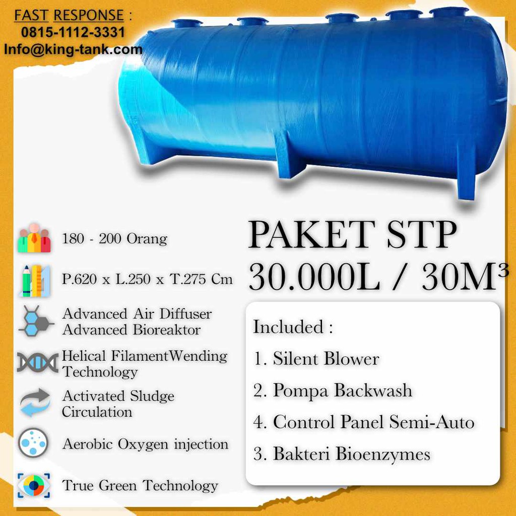 IPAL 30m3 Tangki STP