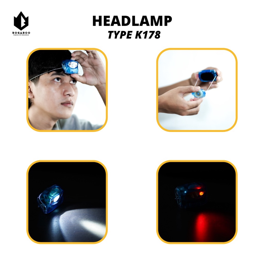 Headlamp K-178 - Senter Kepala - Lampu Kepala