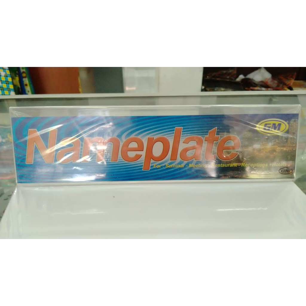 

NAME PLATE ACRYLIC GM TYPE 626 6X26 CM