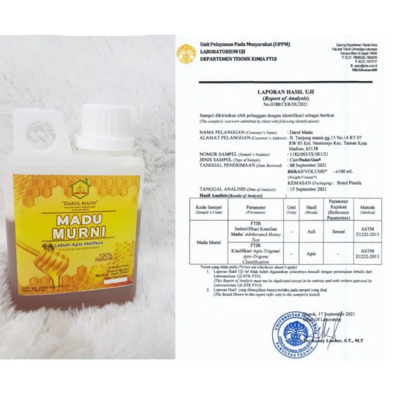 

MADU MURNI (Apis Mellifera) 500 gram