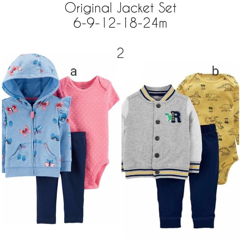 Set jaket bayi/ baju bayi import/ jumper jaket bayi