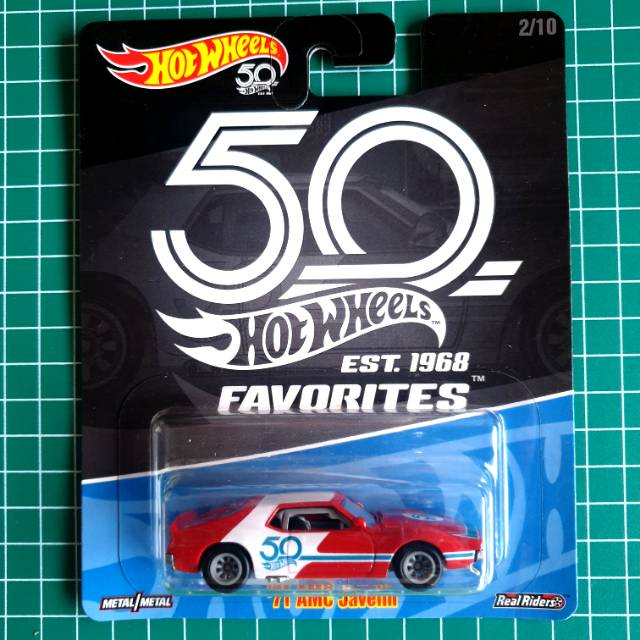 Hot Wheels - 71 AMC JAVELIN - MERAH 50 - 50 HOT WHEELS FAVORITES