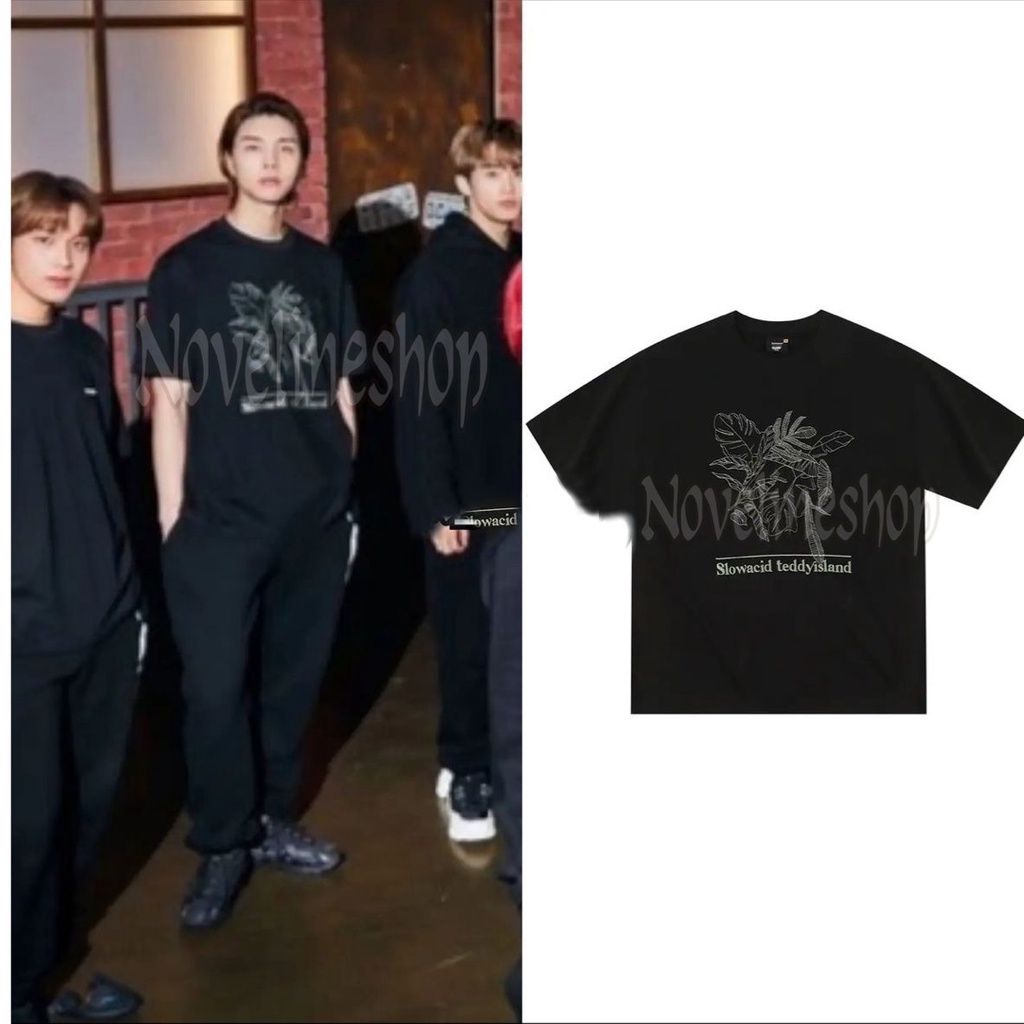 [COD] TSHIRT KPOP KAOS NCT 127 JOHNNY SLOWACID LEAVES RASTER BAHAN KATUN COTTON COMBED 30S KOREAN OU