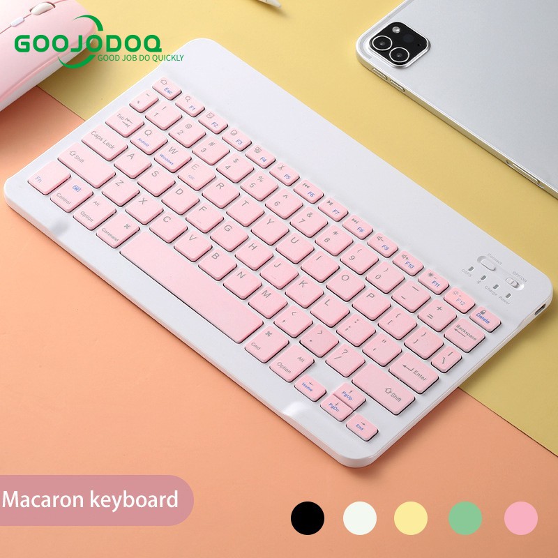 10 inch Wireless Bluetooth Keyboard  Lightweight Portable For iPad Samsung Xiaomi iPhone Colorful-4