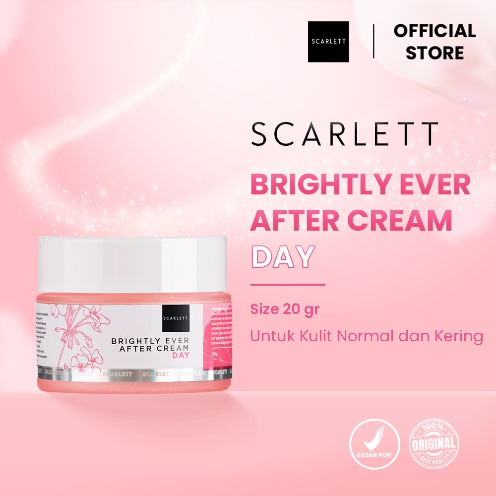 Cream Pemutih wajah Bpom Wajah Cerah Sepanjang Hari Untuk Kulit Normal dan Kering - Whitening Bright