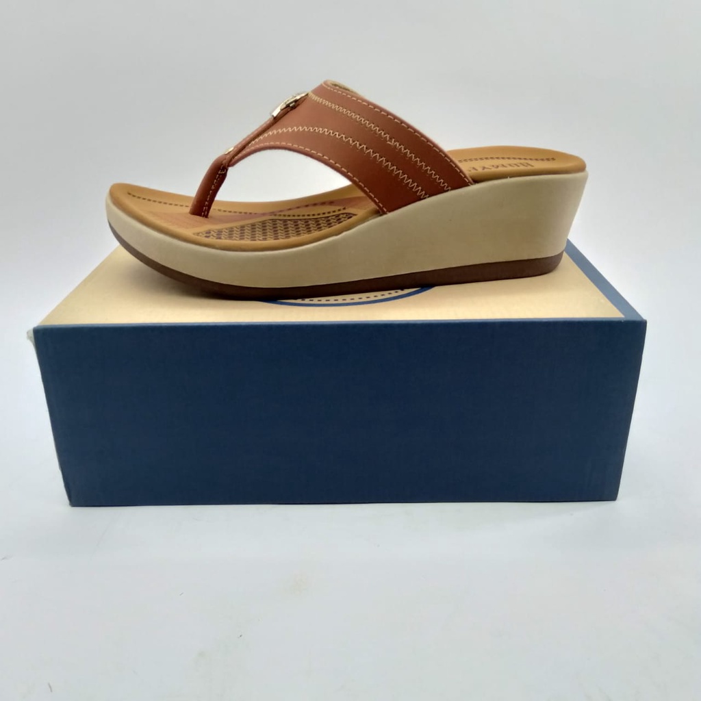 Sandal Wedges Wanita Kekinian Original Santai Kasual Casual Produk MERK HOMYPED, LOUISA N 61 | Senda