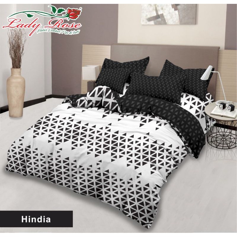 Sprei Lady rose motif Hindia uk. 180x200