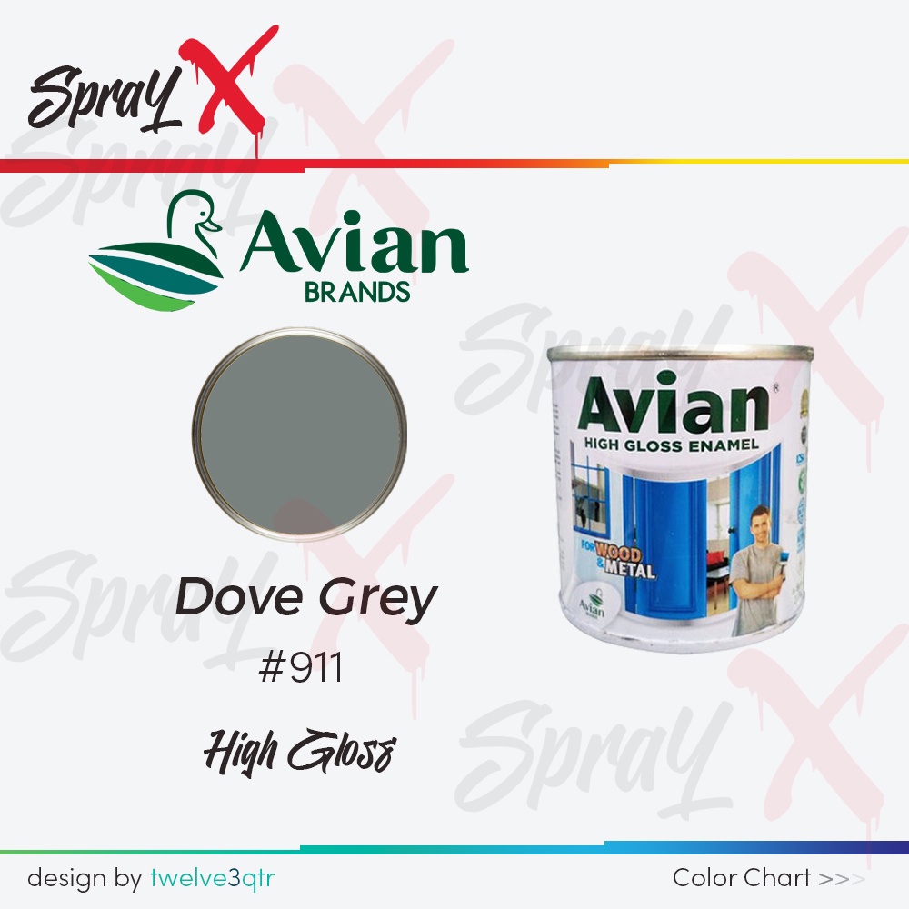 AVIAN CAT MINYAK DOVE GREY 911 / ABU ABU #911 100CC - CAT KAYU DAN BESI