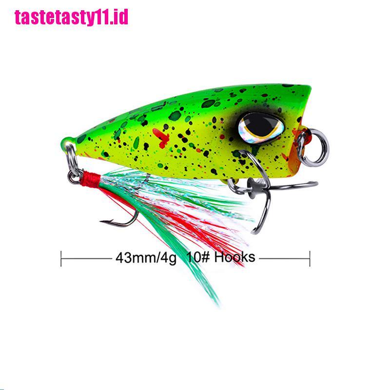 【TTID】4.3cm/4g mini popper lure trout lures ultralight fishing lure topwater Cr