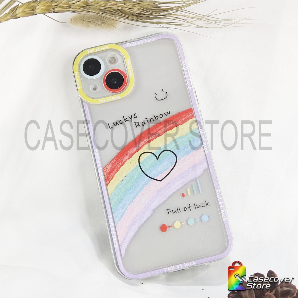 Softcase Lens Cover Rainbow iPhone 7 8 7+ 8+ X XS XR XSMAX 11 12 13 Mini Pro Promax