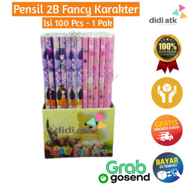 

Pensil 2B Karakter Fancy Isi 100 Pcs