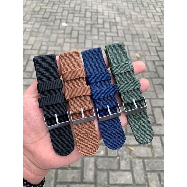 Strap Tali Jam Tangan Kanvas nylon 4 Warna