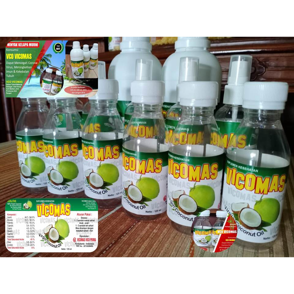Minyak Kelapa Untuk Rambut Rontok | Vco Vicomas 125ml