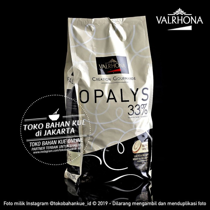 

Fchgtyani Valrhona Opalys 33% White Chocolate 3Kg Sak Couverture Cokelat Putih