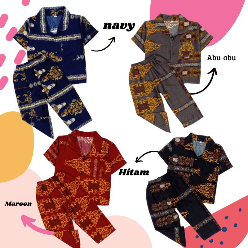 [COD] Piyama Anak laki laki 1-4tahun | Piyama Sultan anak 1-4tahun | Piyama batik anak