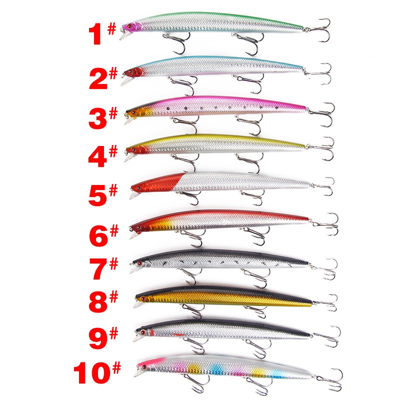 1 Pc Umpan Pancing Bentuk Ikan Minnow Ukuran 18cm 23g