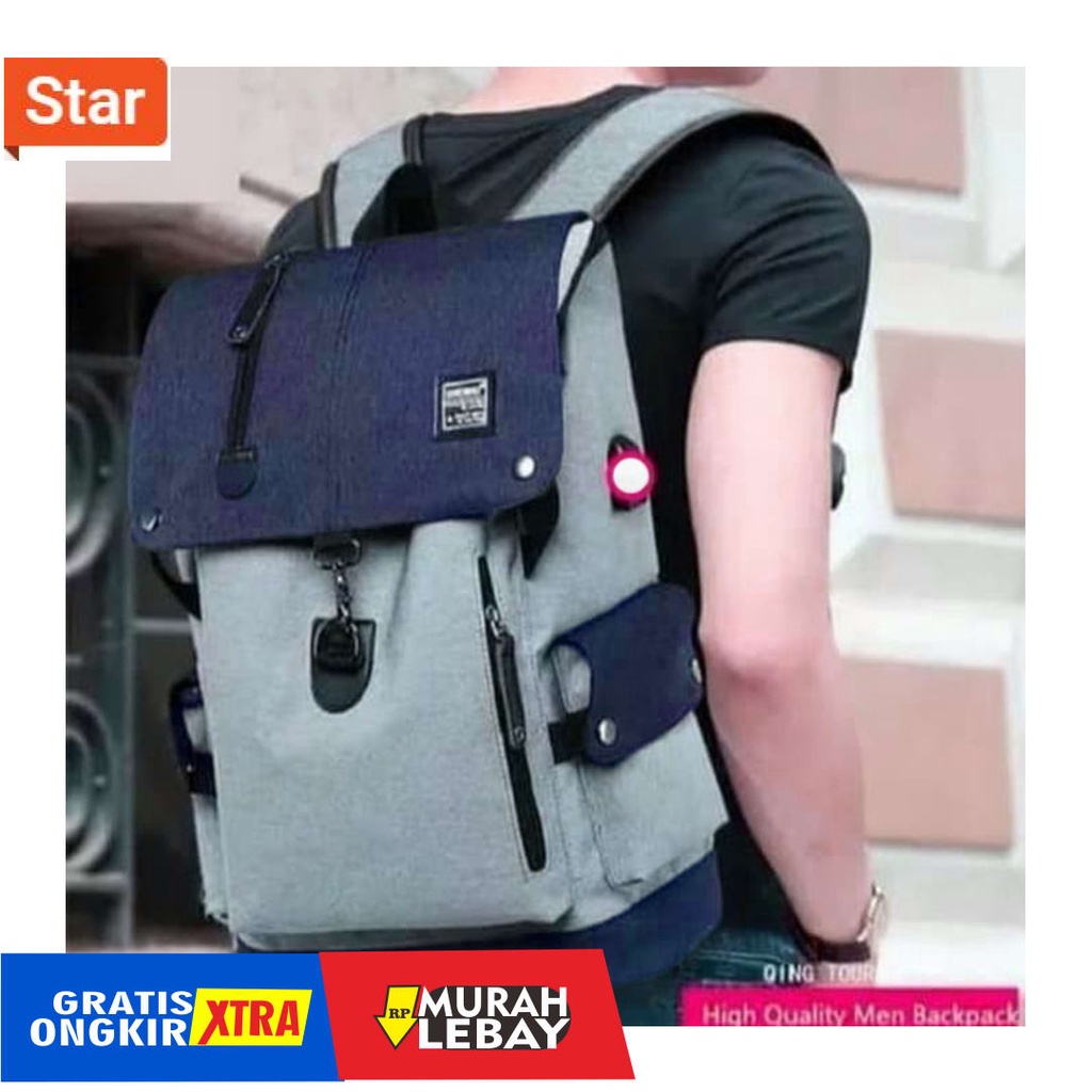 model tas wanita terbaru 2021- RR CHUNJI VS BOMBER - Tas Ransel Backpack Wanita Pria