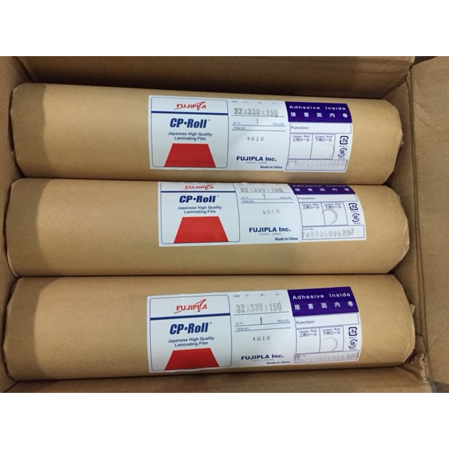 Plastik Laminating Roll Fujipla Label Merah  Glossy 330 Asli Jepang