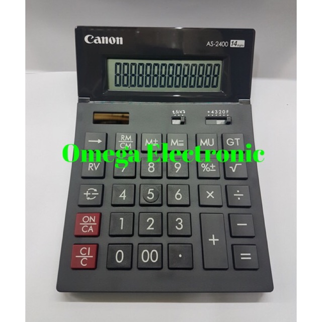 Canon AS-2400 - Calculator Desktop Kalkulator Meja Kantor 14 Digits