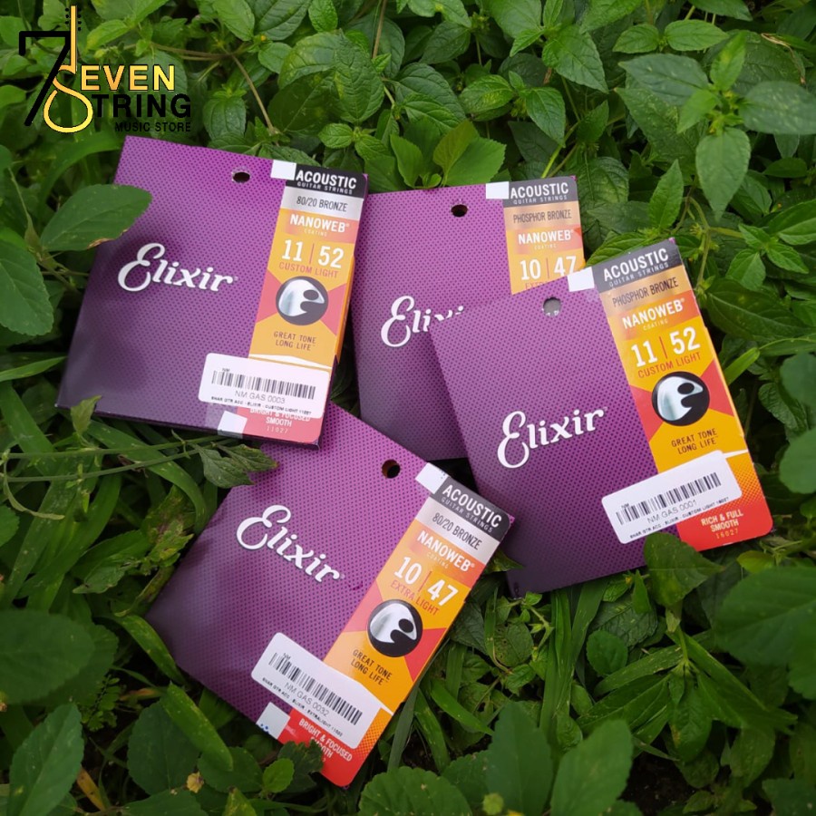 Senar Gitar Akustik Elixir Original / Senar Elixir 11-52