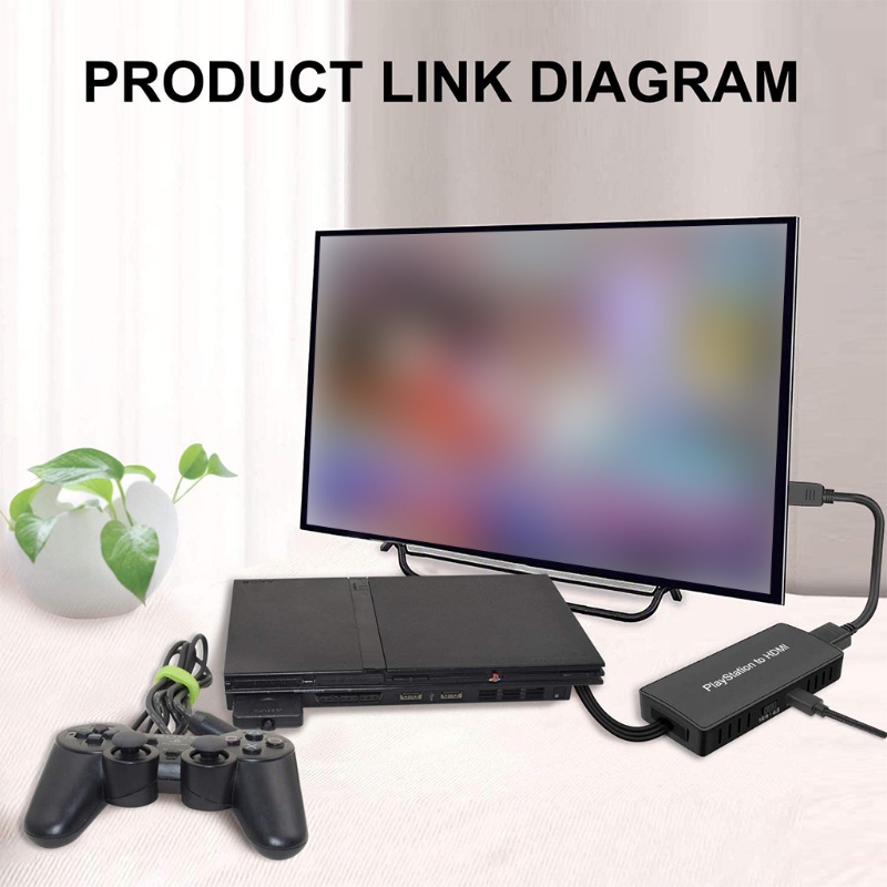 Converter Video btsg, PS1 for PS2 for PS3 to for Converter, Mendukung PS2