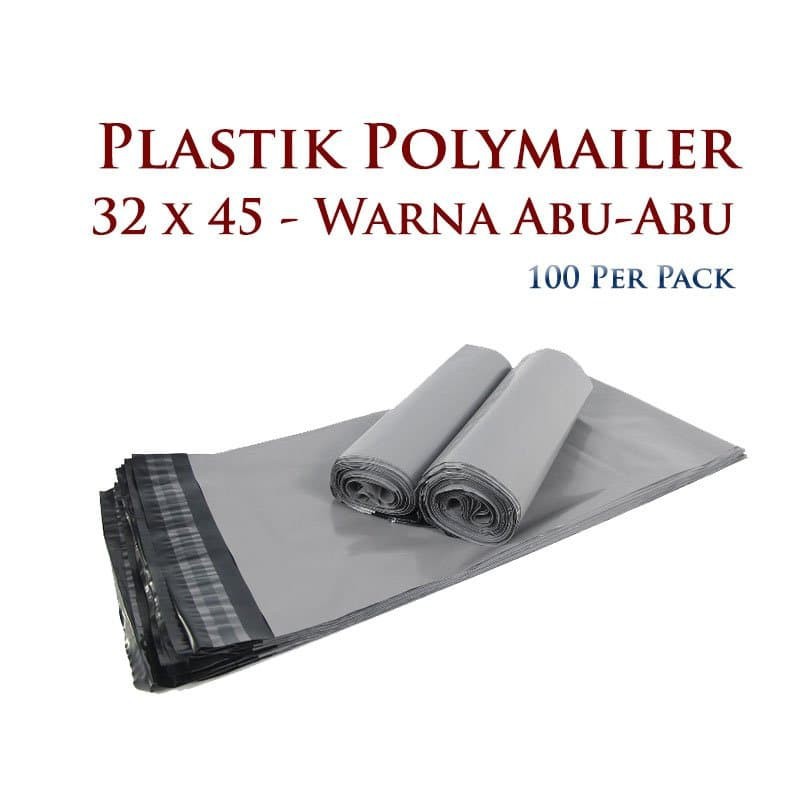 

Packaging Plastik Polymailer PP warna amplop plastik kemasan uda lem -Abu-abu