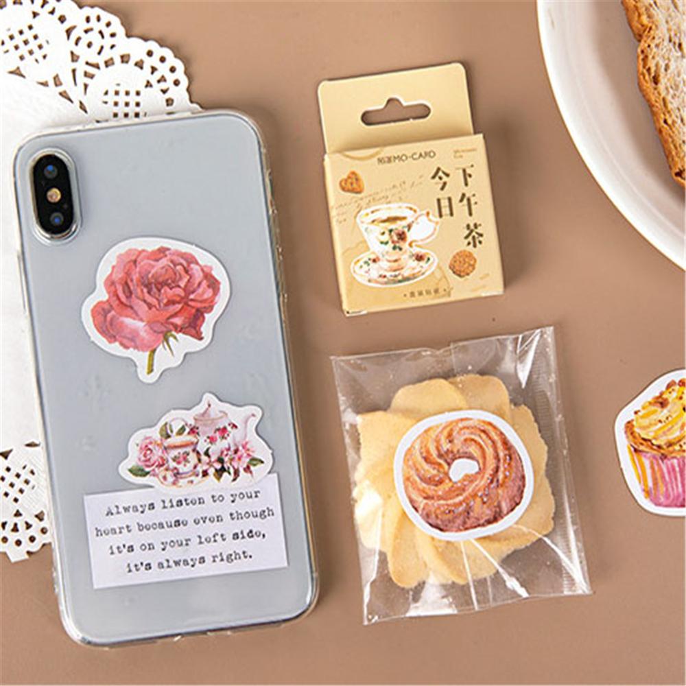 Lanfy Alat Tulis Stiker Khusus Hias Kue Kopi Kekinian Sore Teh Perlengkapan Sekolah Scrapbooking Lable