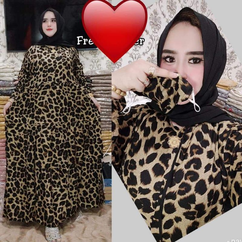 Gamis macan leopard