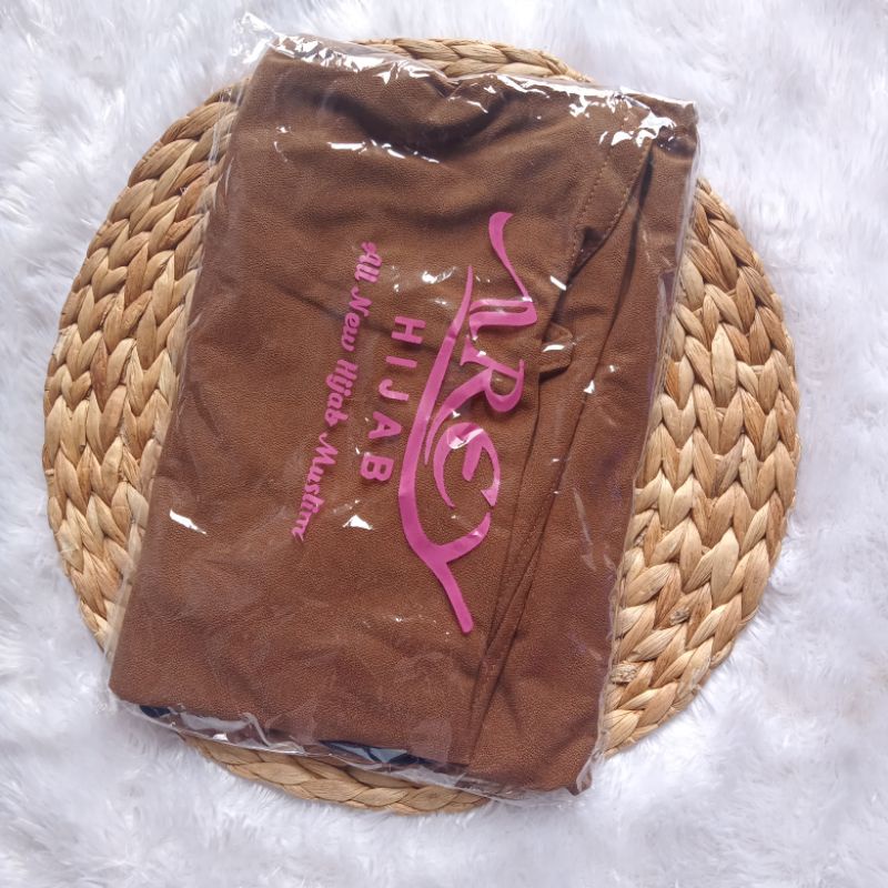 Hijab Instan AREY BERGO /jilbab bergo/ AREY BERGO LIST // BERGO FARAH-Coffe