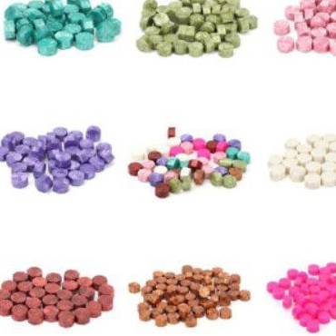 

Seal Wax Beads Pastel Octagon / Lilin Stempel Butiran