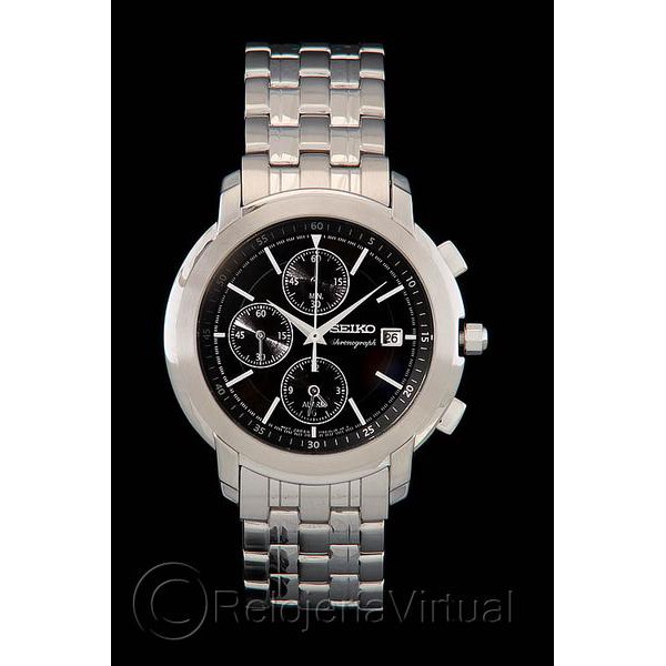 Seiko Quartz SNAB83P1 Chronograph Alarm Dual Time | Jam Pria SNAB83