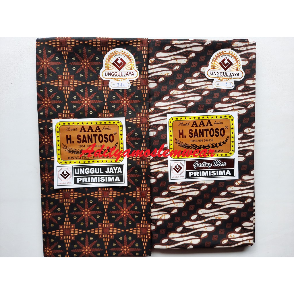 PAKET HEMAT 3 PCS KAIN JARIK BATIK PEKALONGAN PRINTING HALUS PANJANG MELAHIRKAN H SANTOSO