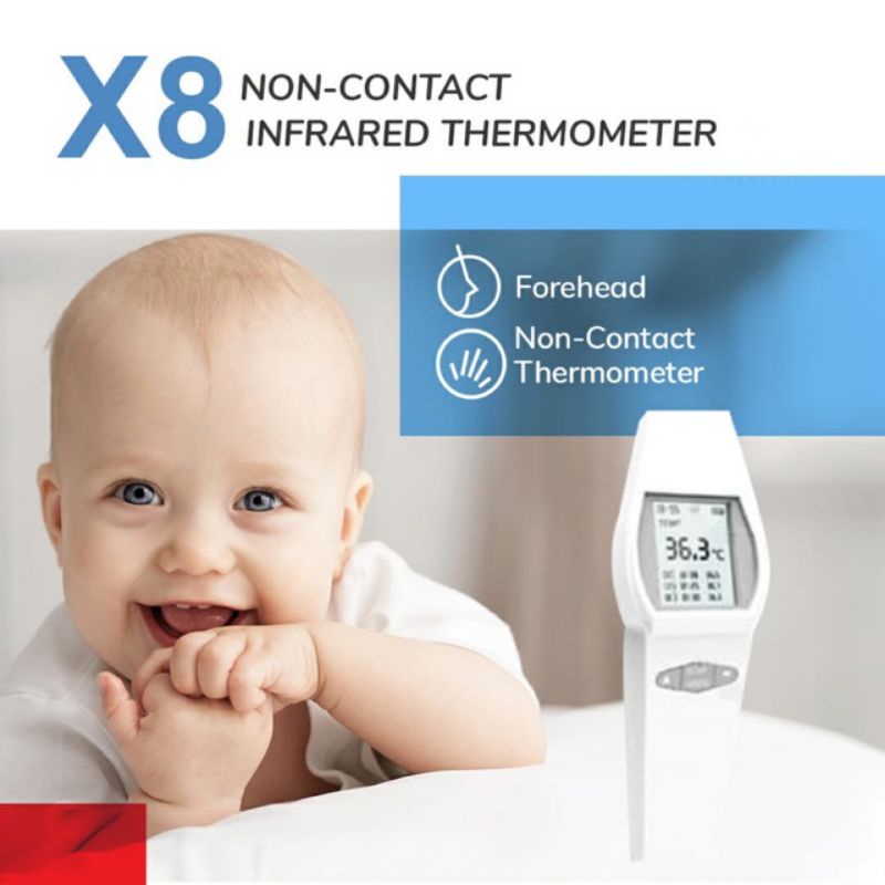 X8 Non-Contact Infrared Thermometer Digital / Pengukur suhu tubuh digital infra red