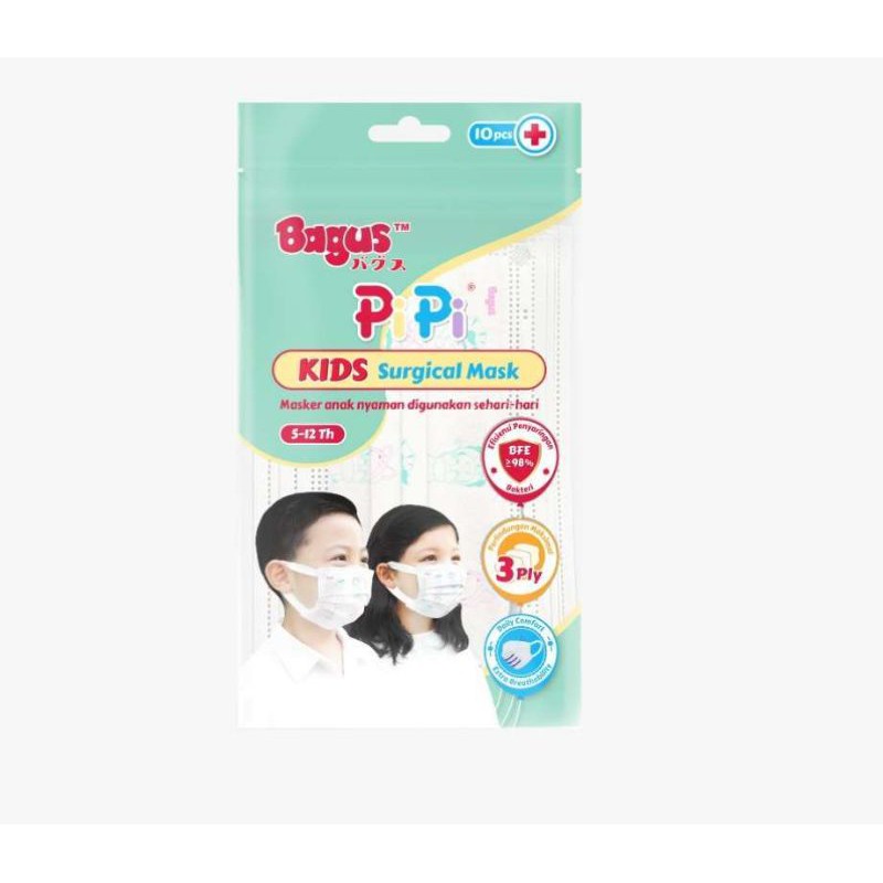 Bagus PiPi Kids Surgical Mask Isi 5pcs