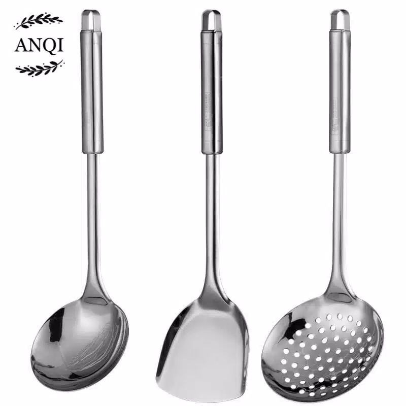 Set Alat Masak Isi 4 Dan Isi 6Spatula Kitchen Set Stainless Steel Berkualitas / RH-2180-2