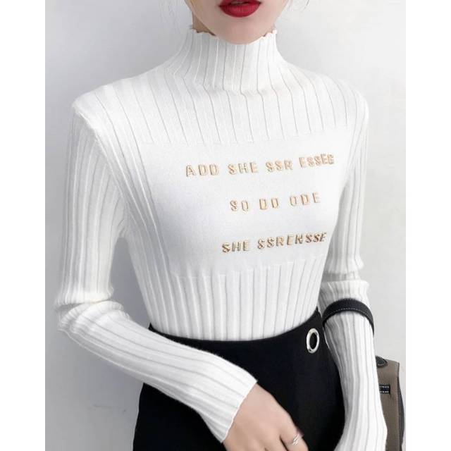 Baju Atasan wanita korea Top Turtleneck style