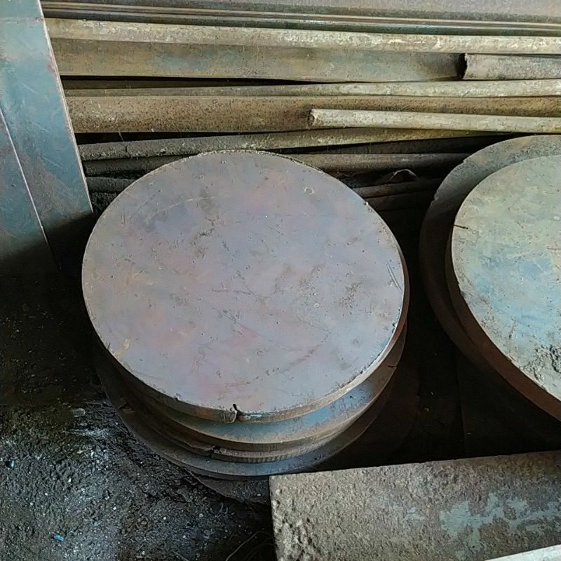 Plat besi bundar, Tebal 2 cm, Diameter 28 cm
