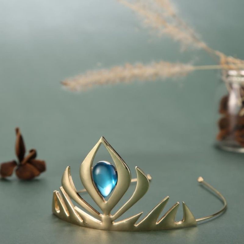 Perhiasan Anak Hiasan Kepala Anak Perempuan Mahkota / Bando Tiara Elsa Frozen CA08