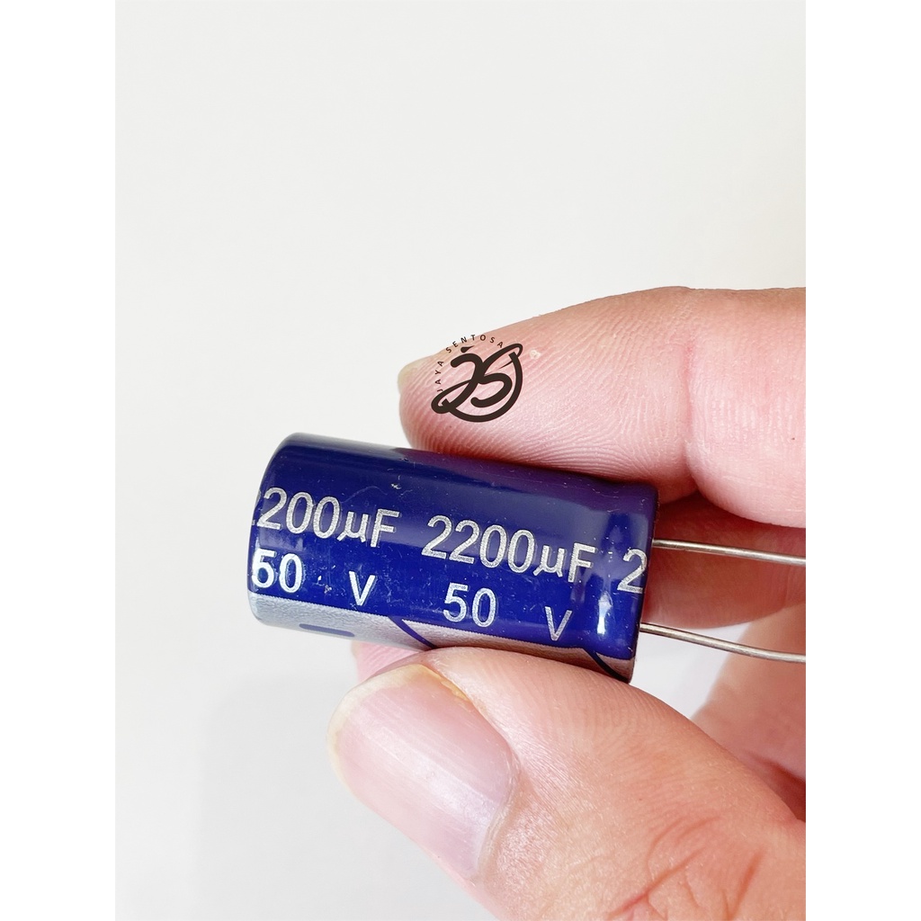 ELCO 2200UF 50V (1 BUAH) KAPASITOR CAPACITOR ELCO KAPASITOR ELKO KAPASITOR 2200 UF 50 V