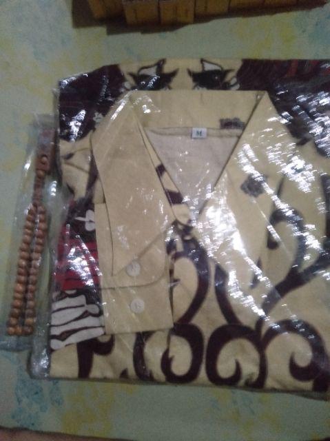 Sutra Putih - Kemeja Tangan Panjang Premium Ivory Merah Ktp0419006