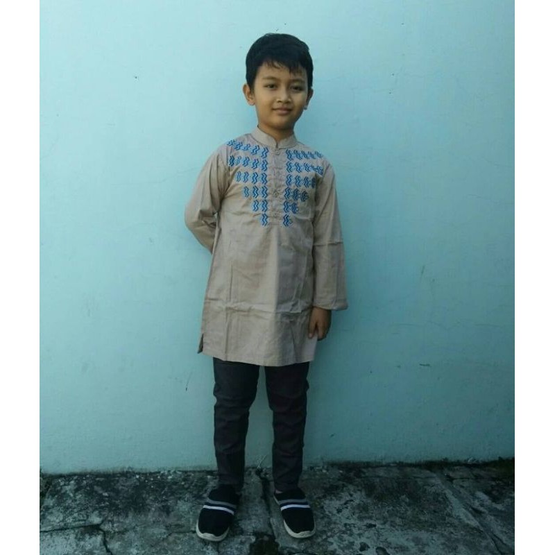 setelan koko anak import/koko anak celana chinos/setelan koko import murah/baju lebaran anak laki-la